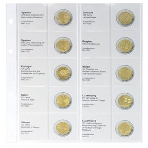 Coin sheets - Karat 1118 (34), suitable for: sheets - Pre-printed4 Rings
