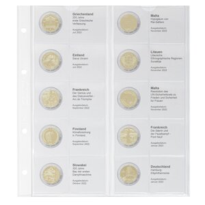 Coin sheets - Karat 1118 (36), suitable for: sheets - Pre-printed4 Rings