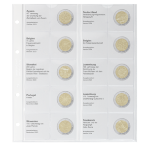 Coin sheets - Karat 1118 (39), suitable for: sheets - Pre-printed4 Rings