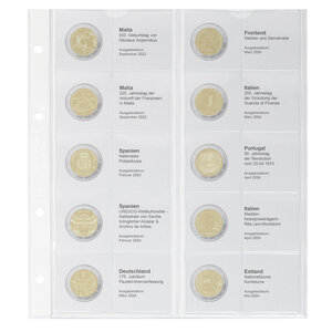 Coin sheets - Karat 1118 (40), suitable for: sheets - Pre-printed4 Rings