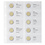 Coin sheets - Karat 1118 (40), suitable for: sheets - Pre-printed4 Rings
