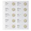 Coin sheets - Karat 1118 (41), suitable for: sheets - Pre-printed4 Rings
