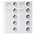Coin sheets - Karat 1119 ( 1), suitable for: 5 Euro - Pre-printed 4 Rings - dim: 188 x 210 mm ■ per pc.
