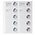 Coin sheets - Karat 1119 ( 3), suitable for: 5 Euro - Pre-printed 4 Rings - dim: 188 x 210 mm ■ per pc.