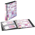 Album Karat 1138, incl. 10 sheets (K02) - suitable for  - Design Souvenier Banknotes - 4 Rings - Dim: 210 x 230 x 35 mm ■ per set