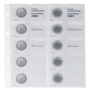 Coin sheets - Karat 1505 ( 1), suitable for: sheets - Pre-printed4 Rings