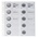 Coin sheets - Karat 1505 ( 1), suitable for: 2 Euro - Pre-printed 4 Rings - dim: 188 x 210 mm ■ per pc.