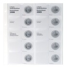 Coin sheets - Karat 1505 ( 2), suitable for: 2 Euro - Pre-printed 4 Rings - dim: 188 x 210 mm ■ per pc.