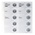 Muntenbladen - Karat 1505 ( 2), geschikt voor: 2 Euro - Voorbedrukt 4 Rings - afm: 188 x 210 mm ■ per stuk