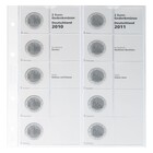 Coin sheets - Karat 1505 ( 3), suitable for: 2 Euro - Pre-printed 4 Rings - dim: 188 x 210 mm ■ per pc.