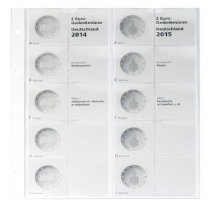 Coin sheets - Karat 1505 ( 5), suitable for: sheets - Pre-printed4 Rings