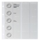 Coin sheets - Karat 1505 ( 8), suitable for: 2 Euro - Pre-printed 4 Rings - dim: 188 x 210 mm ■ per pc.