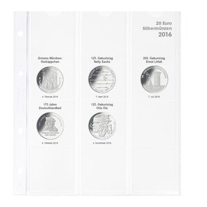 Coin sheets - Karat 1520 (16), suitable for: sheets - Pre-printed4 Rings