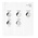 Coin sheets - Karat 1520 (16), suitable for: 20 Euro - Pre-printed 4 Rings - dim: 188 x 210 mm ■ per pc.