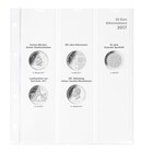 Coin sheets - Karat 1520 (17), suitable for: 20 Euro - Pre-printed 4 Rings - dim: 188 x 210 mm ■ per pc.
