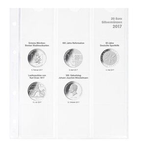 Muntenbladen - Karat 1520 (17), geschikt voor: bladen - Voorbedrukt 4 Rings