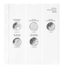 Coin sheets - Karat 1520 (18), suitable for: 20 Euro - Pre-printed 4 Rings - dim: 188 x 210 mm ■ per pc.