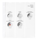 Coin sheets - Karat 1520 (19), suitable for: 20 Euro - Pre-printed 4 Rings - dim: 188 x 210 mm ■ per pc.