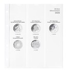 Coin sheets - Karat 1520 (20), suitable for: 20 Euro - Pre-printed 4 Rings - dim: 188 x 210 mm ■ per pc.