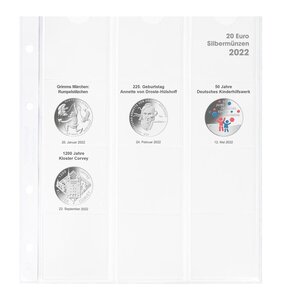 Coin sheets - Karat 1520 (22), suitable for: sheets - Pre-printed4 Rings