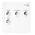 Coin sheets - Karat 1520 (22), suitable for: 20 Euro - Pre-printed 4 Rings - dim: 188 x 210 mm ■ per pc.