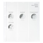 Coin sheets - Karat 1520 (23), suitable for: 20 Euro - Pre-printed 4 Rings - dim: 188 x 210 mm ■ per pc.