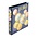 Album Karat 1680 (M), incl. 7 sheets (1108-1, 2, 3, 7, 16, 19, 23) - suitable for Euro (1 ct./ 2 euro) - Design Euro Coins - 4 Rings - Dim: 210 x 230 x 35 mm ■ per set
