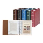 Album Lotos (5600), incl. 50 bladen (5601) - 1 vaks indeling:  148 x 210 mm - Blauw - 4 Rings - Afm: 194 x 228 x 50 mm ■ per set