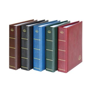 Album Lotos (5600), incl. 50 sheets (5601) - 1 compartment(s):  148 x 210 mm - Black - 4 Rings - Dim: 194 x 228 x 50
