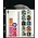 Feuilles de pochettes - Multi Collect MU (1311), 1 compartiment(s): 190 x 253 mm - Noir 4 Anneaux - dim: 210 x 255 mm ■ par 10 pcs.