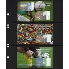 Insteekbladen - Multi Collect MU (1313), 3 vaks indeling: 190 x 77 mm - Zwart 4 Rings - afm: 210 x 255 mm ■ per 10 stuks