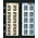 Insteekbladen - Multi Collect MU (1317), 2 vaks indeling: 91 x 253 mm - Zwart 4 Rings - afm: 210 x 255 mm ■ per 10 stuks