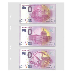 Feuilles de pochettes - Multi Collect MU (1323), 3 compartiment(s): feuilles - Transparent4 Anneaux