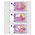 Feuilles de pochettes - Multi Collect MU (1323), 3 compartiment(s): 190 x 77 mm - Transparent 4 Anneaux - dim: 210 x 255 mm ■ par 10 pcs.