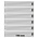 Insteekbladen - Multi Collect MU (1326), 6 vaks indeling: 190 x 36 mm - Transparent 4 Rings - afm: 210 x 255 mm ■ per 10 stuks