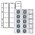 Coin sheets - Multi Collect MU (  15R), 15 compartment(s): Ø 42 mm - Transparent 4 Rings - dim: 210 x 255 mm ■ per 5 pcs.