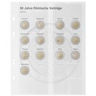 Coin sheets - Multi Collect MU (. 2E 4), suitable for: 2 Euro - Pre-printed 4 Rings - dim: 200 x 250 mm ■ per 5 pcs.