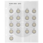 Coin sheets - Multi Collect MU (. 2E 8), suitable for: 2 Euro - Pre-printed 4 Rings - dim: 200 x 250 mm ■ per 5 pcs.