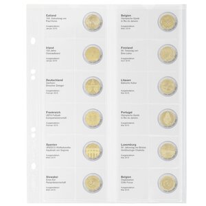 Coin sheets - Multi Collect MU (. 2E16), suitable for: sheets - Pre-printed4 Rings