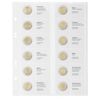 Münzkblätter - Multi Collect MU (. 2E17), geeignet für: 2 Euro - Vordrucke4 Ringe - Abm: 200 x 250 mm ■ pro 5 Stück