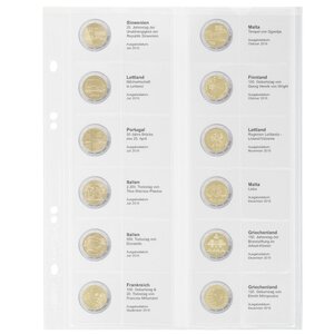 Coin sheets - Multi Collect MU (. 2E17), suitable for: sheets - Pre-printed4 Rings