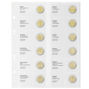 Coin sheets - Multi Collect MU (. 2E20), suitable for: sheets - Pre-printed4 Rings