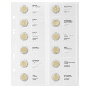 Coin sheets - Multi Collect MU (. 2E23), suitable for: sheets - Pre-printed4 Rings
