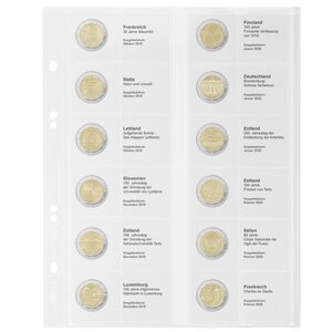 Coin sheets - Multi Collect MU (. 2E24), suitable for: sheets - Pre-printed4 Rings