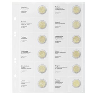 Coin sheets - Multi Collect MU (. 2E27), suitable for: sheets - Pre-printed4 Rings