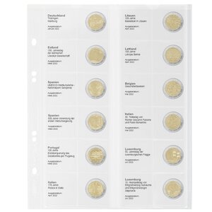 Coin sheets - Multi Collect MU (. 2E29), suitable for: sheets - Pre-printed4 Rings