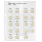 Coin sheets - Multi Collect MU (. 2E30), suitable for: 2 Euro - Pre-printed 4 Rings - dim: 200 x 250 mm ■ per 5 pcs.