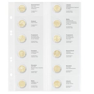 Coin sheets - Multi Collect MU (. 2E31), suitable for: sheets - Pre-printed4 Rings