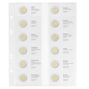 Coin sheets - Multi Collect MU (. 2E35), suitable for: sheets - Pre-printed4 Rings