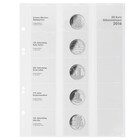 Coin sheets - Multi Collect MU (.20E16), suitable for: 20 Euro - Pre-printed 4 Rings - dim: 200 x 250 mm ■ per 5 pcs.